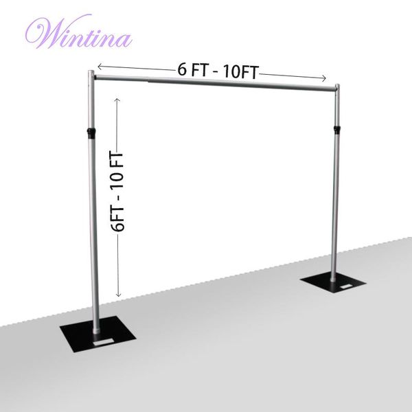 party decoration wintina pipe and drape kit / backdrop - 6-10 ft tall/drape supports
party decoration wintina pipe and drape kit / backdrop - 6-10 ft tall/drape supports
