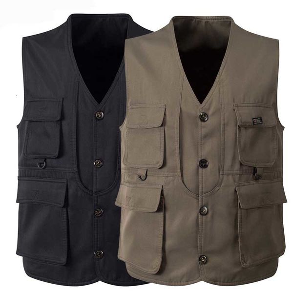 jackets man casual multi pocket military army style spring summer vest travel waistcoat clothes big size, Black;brown
jackets man casual multi pocket military army style spring summer vest travel waistcoat clothes big size, Black;brown