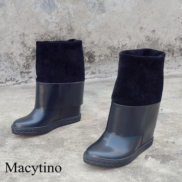boots height increase design in winter women's round toe fashion casual, Black
boots height increase design in winter women's round toe fashion casual, Black