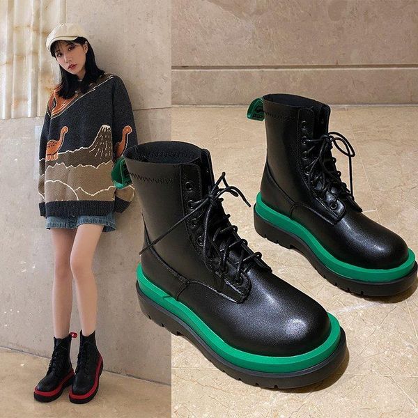 boots 2021 thick-soled british style short women casual color matching women's shoes thick heel knight, Black
boots 2021 thick-soled british style short women casual color matching women's shoes thick heel knight, Black