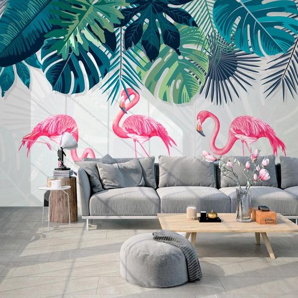 custom po 3d flamingo banana leaf modern large mural pastoral bedroom living room wall decor painting wallpaper for walls 3 d wallpapers
custom po 3d flamingo banana leaf modern large mural pastoral bedroom living room wall decor painting wallpaper for walls 3 d wallpapers