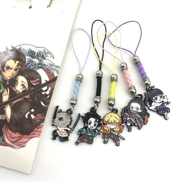 cell phone straps & charms 5pcs/set fashion keychain cute double sided ghost blade key chain pendant anime accessories cartoon lanyard
cell phone straps & charms 5pcs/set fashion keychain cute double sided ghost blade key chain pendant anime accessories cartoon lanyard