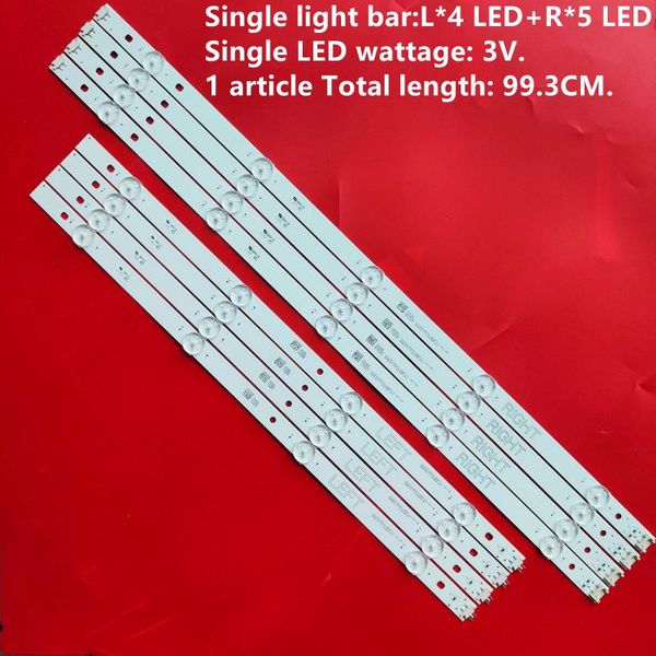 strips led backlight strip 9 lamp for lg 49" tv 49lj5500 49lj550m nc490due-aafx1-41ca nc490due 49lg594v hc490dun-sltl1-a19x
strips led backlight strip 9 lamp for lg 49" tv 49lj5500 49lj550m nc490due-aafx1-41ca nc490due 49lg594v hc490dun-sltl1-a19x