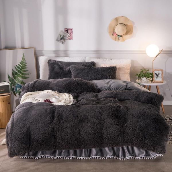 grey white pink long plush shaggy bedding set soft warm girls twin king 4pcs duvet cover pompoms bedskirt pillow shams sets
grey white pink long plush shaggy bedding set soft warm girls twin king 4pcs duvet cover pompoms bedskirt pillow shams sets