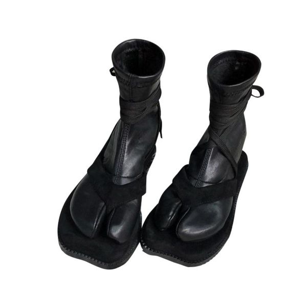 boots spring fashion split toe women chunky round high heels leather botas mujer 2021 brand design winter shoes, Black
boots spring fashion split toe women chunky round high heels leather botas mujer 2021 brand design winter shoes, Black