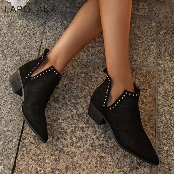 boots lapolaka 2021 fashion ins dropship chease booties woman shoes concise pointed toe rivet slip on comfy, Black
boots lapolaka 2021 fashion ins dropship chease booties woman shoes concise pointed toe rivet slip on comfy, Black