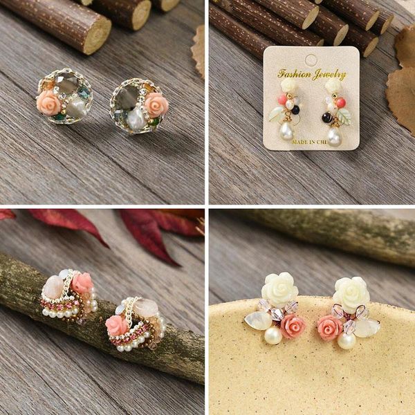 stud vintage flower shape natural freshwater pearls earrings small original design for women party evening jewelry accessories, Golden;silver
stud vintage flower shape natural freshwater pearls earrings small original design for women party evening jewelry accessories, Golden;silver