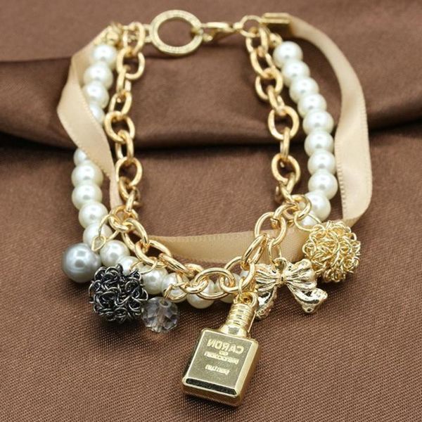 hand catenary ladies bracelet elegant perfume bottle string pearl bow knot multi bracelet e009, Golden;silver
hand catenary ladies bracelet elegant perfume bottle string pearl bow knot multi bracelet e009, Golden;silver
