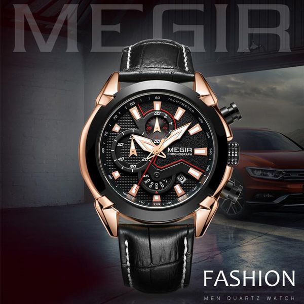 wristwatches megir military sport watch men leather army quartz watches clock creative chronograph relogio masculino, Slivery;brown
wristwatches megir military sport watch men leather army quartz watches clock creative chronograph relogio masculino, Slivery;brown