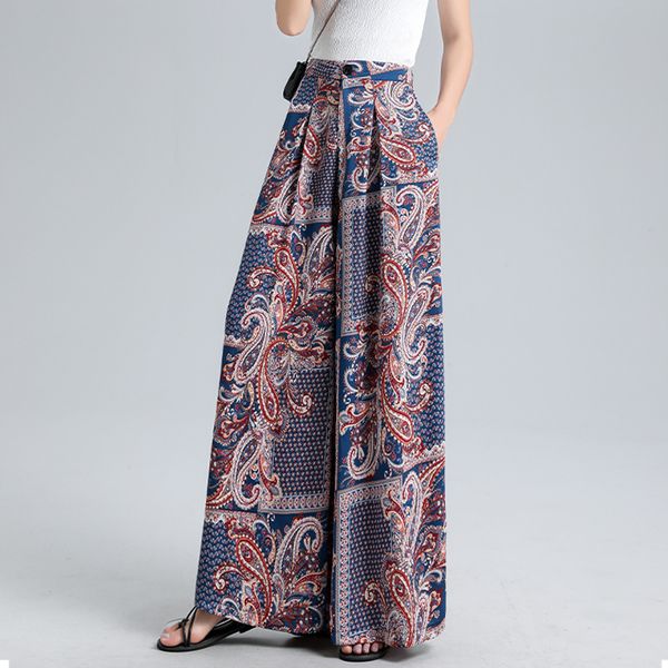 large size female bohemian printed irregular split fashion new casual retro elastic waist was thin drape wide-leg pants 210319, Black;white
large size female bohemian printed irregular split fashion new casual retro elastic waist was thin drape wide-leg pants 210319, Black;white