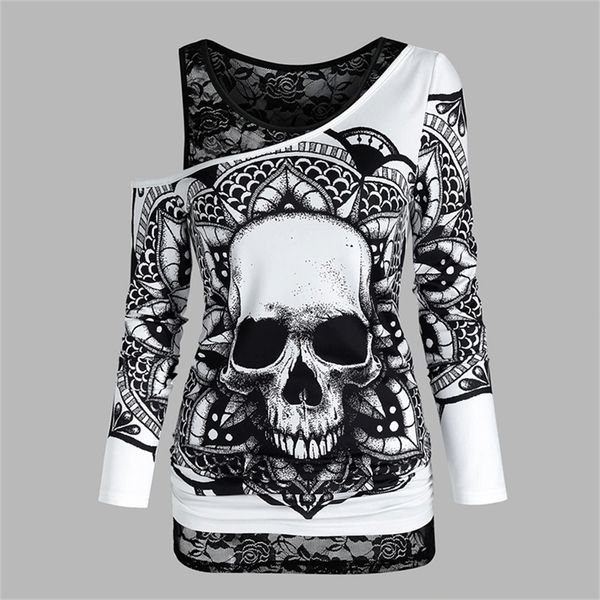 gothic casual women t shirts skull graphic off shoulder two piece tee sets long sleeve sleeveless spring female clothes d30 220315, White
gothic casual women t shirts skull graphic off shoulder two piece tee sets long sleeve sleeveless spring female clothes d30 220315, White