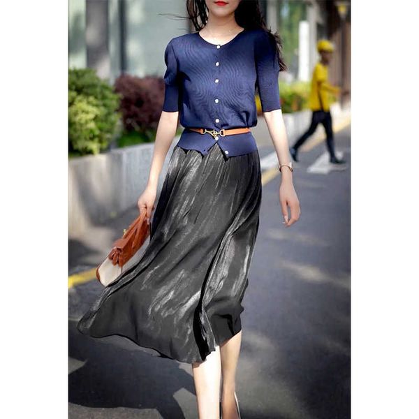yarn glass willow pleated skirt women's summer 2021 high waist black medium length #dq12191
yarn glass willow pleated skirt women's summer 2021 high waist black medium length #dq12191