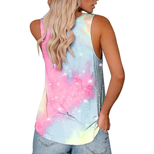 o-neck gradient rainbow tank sleeveless tie dye printed shirt tunic blouse casual regular vest roupas femininas 2021 women's blouses &, White
o-neck gradient rainbow tank sleeveless tie dye printed shirt tunic blouse casual regular vest roupas femininas 2021 women's blouses &, White