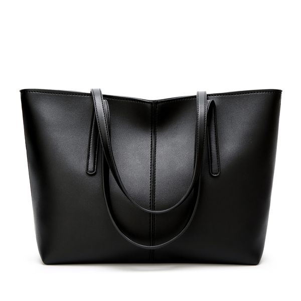 female 2021 fashion the new simple high capacity pu leather women handbag shoulder bag womens totes black l003
female 2021 fashion the new simple high capacity pu leather women handbag shoulder bag womens totes black l003
