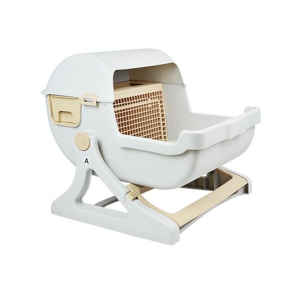 other cat supplies sandbox semi-automatic toilet large semi-closed deodorizing pet dung pot no shovel
other cat supplies sandbox semi-automatic toilet large semi-closed deodorizing pet dung pot no shovel