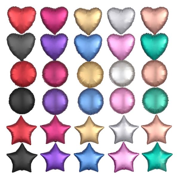 50pcs/lot 18-inch metal chrome foil balloon heart star round matte frosted helium ballons birthday wedding party decor wholesale
50pcs/lot 18-inch metal chrome foil balloon heart star round matte frosted helium ballons birthday wedding party decor wholesale