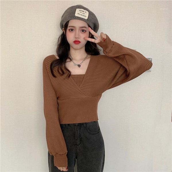 women's sweaters autumn korean style 2021 design sense french minority.kio, White;black
women's sweaters autumn korean style 2021 design sense french minority.kio, White;black