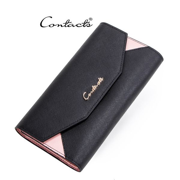 wallet black angel cross leather lady purse envelope handbag, Red;black 
wallet black angel cross leather lady purse envelope handbag, Red;black