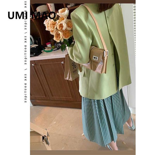 spring autumn 2021 green suit jacket female small temperament design sense back button loose fried street coat women's jackets, Black;brown
spring autumn 2021 green suit jacket female small temperament design sense back button loose fried street coat women's jackets, Black;brown