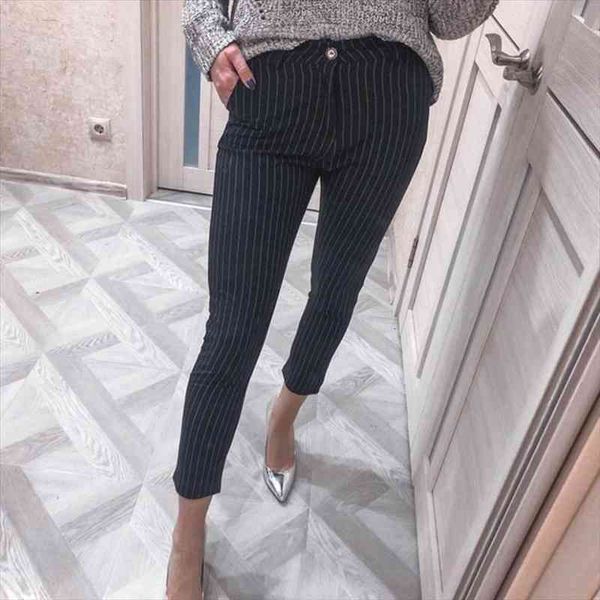 casual women striped pencil pants women high waist suit pant pockets work business trouser female bottom pantalon, Black;white
casual women striped pencil pants women high waist suit pant pockets work business trouser female bottom pantalon, Black;white