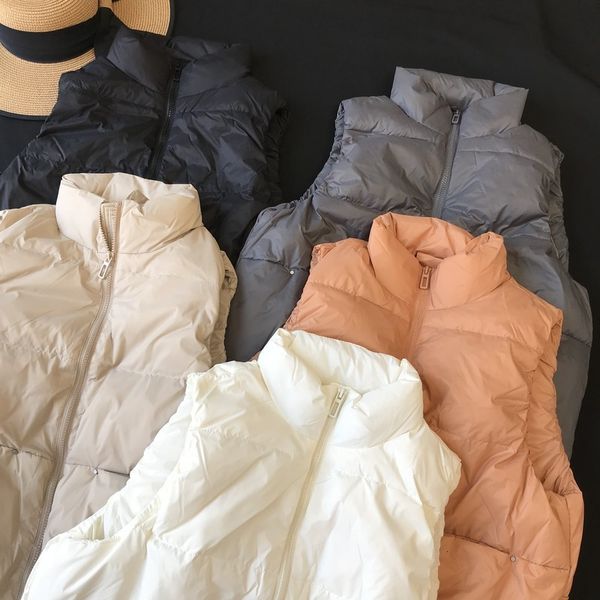 off season qing simple, warm and comfortable loose white duck down vt women's short outer wear winter ju2902, Black;white
off season qing simple, warm and comfortable loose white duck down vt women's short outer wear winter ju2902, Black;white