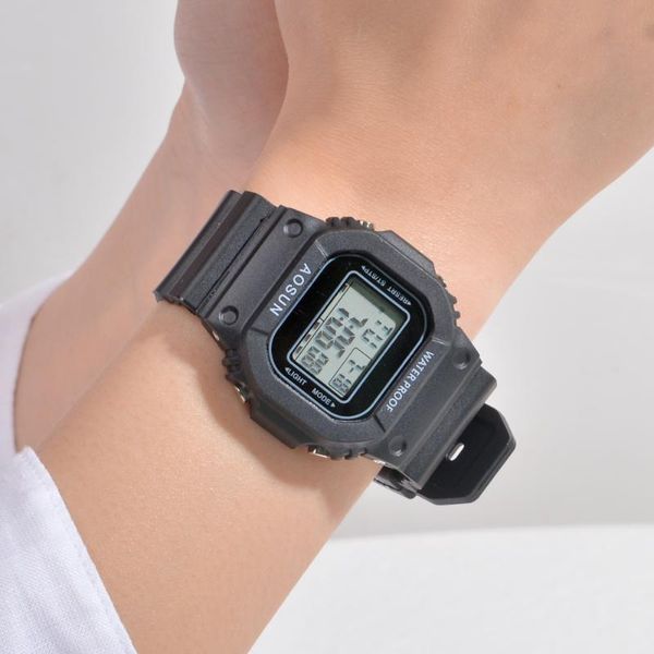 square fashion sport watch silicone digital women men multifunctional waterproof clock zegarek damski relogio feminino wristwatches, Slivery;brown
square fashion sport watch silicone digital women men multifunctional waterproof clock zegarek damski relogio feminino wristwatches, Slivery;brown