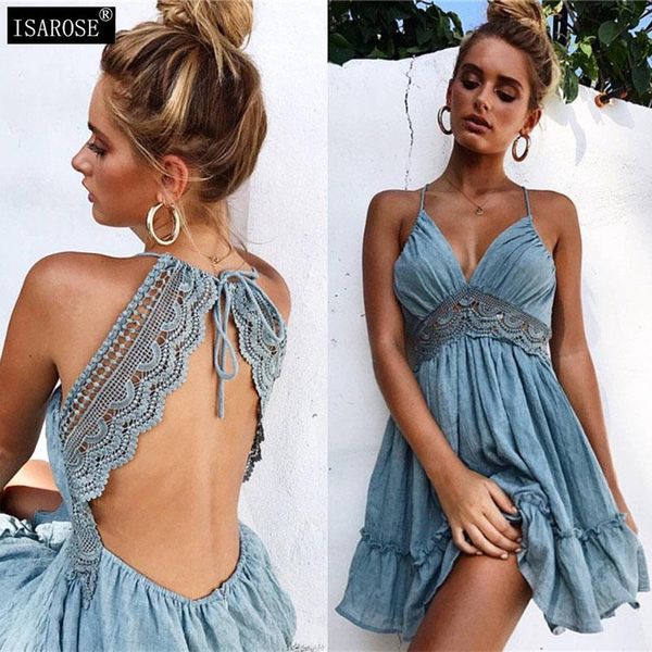 summer bohemian dress 7 colors lace-up backless hollow waist v neck one-piece vacation party lady bandage beach dresses casual, Black;gray
summer bohemian dress 7 colors lace-up backless hollow waist v neck one-piece vacation party lady bandage beach dresses casual, Black;gray