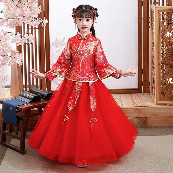 ethnic clothing red phoenix girls cheongsam long sleeve chinese year dress exquisite princess children stage performance clothes
ethnic clothing red phoenix girls cheongsam long sleeve chinese year dress exquisite princess children stage performance clothes