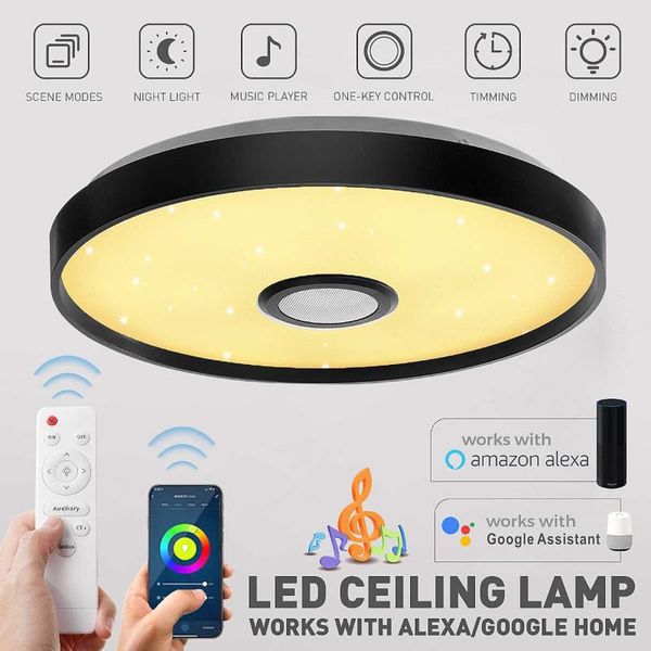 ceiling lights 100w modern led light wifi app intelligent control remote smart lamp rgb dimming music home party
ceiling lights 100w modern led light wifi app intelligent control remote smart lamp rgb dimming music home party