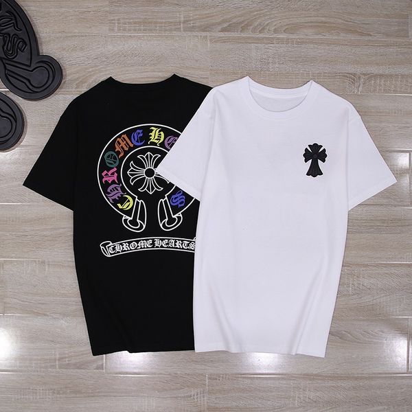 summer fashion ch cross print casual round 21 neck short men's and women's half sleeve lovers' t-shirt, White
summer fashion ch cross print casual round 21 neck short men's and women's half sleeve lovers' t-shirt, White
