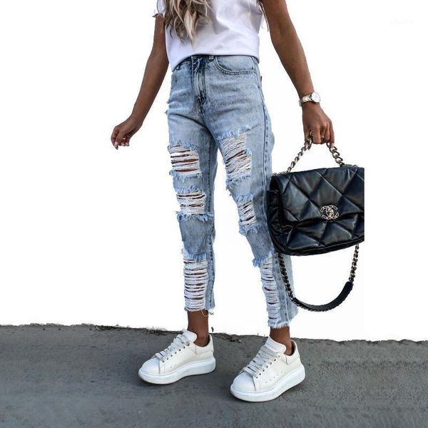 women's jeans 2021 super stretch blue fringed ripped trousers pencil skinny
women's jeans 2021 super stretch blue fringed ripped trousers pencil skinny