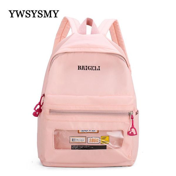 women backpack transparent bag pvc waterproof nylon shoulder college student school teenage girls bags
women backpack transparent bag pvc waterproof nylon shoulder college student school teenage girls bags