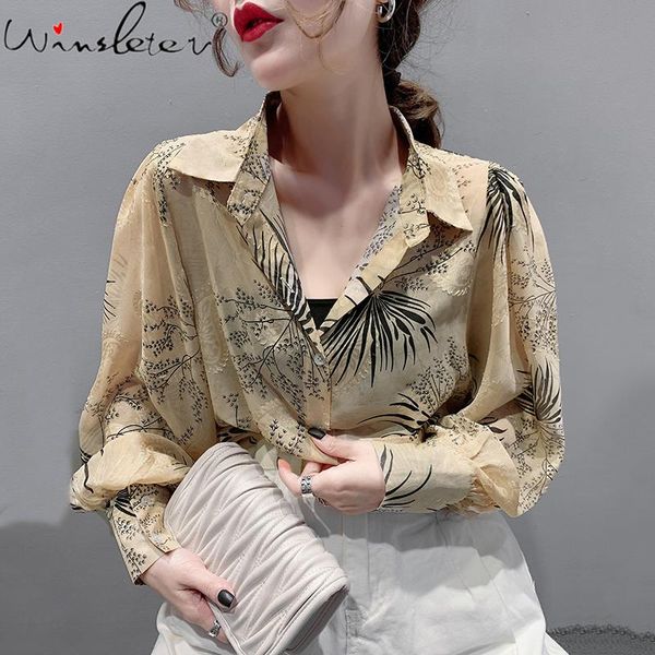 women's blouses & shirts spring fall european style loose chiffon thin blouse chic elegant women vintage print button long sleeve 2021, White
women's blouses & shirts spring fall european style loose chiffon thin blouse chic elegant women vintage print button long sleeve 2021, White