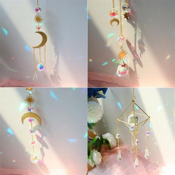 garden decorations moon rainbow crystal suncatcher hanging prism ornament wind chimes home patio porch decoration chime pendant
garden decorations moon rainbow crystal suncatcher hanging prism ornament wind chimes home patio porch decoration chime pendant