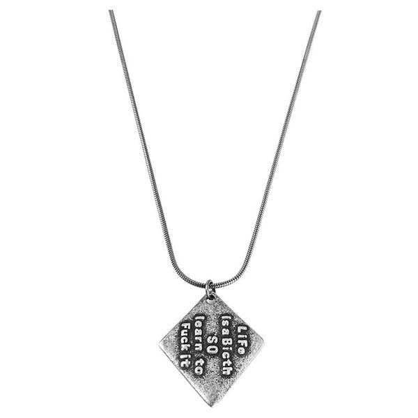 chains creative retro titanium steel personality letter diamond pendant cuban necklace hip hop trend punk street couple gift jewelry, Silver
chains creative retro titanium steel personality letter diamond pendant cuban necklace hip hop trend punk street couple gift jewelry, Silver