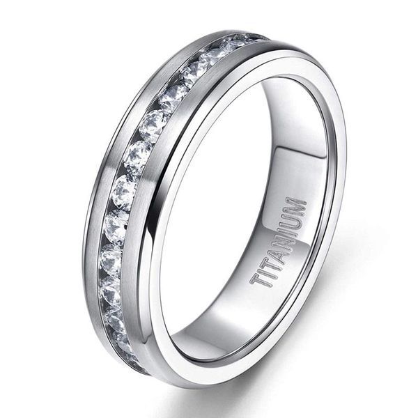 wedding rings eamti 6/7/8mm titanium for men women silver color cubic zirconia band engagement ring couple anillo mujer, Slivery;golden
wedding rings eamti 6/7/8mm titanium for men women silver color cubic zirconia band engagement ring couple anillo mujer, Slivery;golden