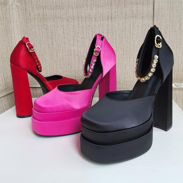 dress shoes sapatos femininos salto alto grosso com strass, calçado feminino preto vermelho amarelo rosa roxo 15cm 6hmi, Black
dress shoes sapatos femininos salto alto grosso com strass, calçado feminino preto vermelho amarelo rosa roxo 15cm 6hmi, Black