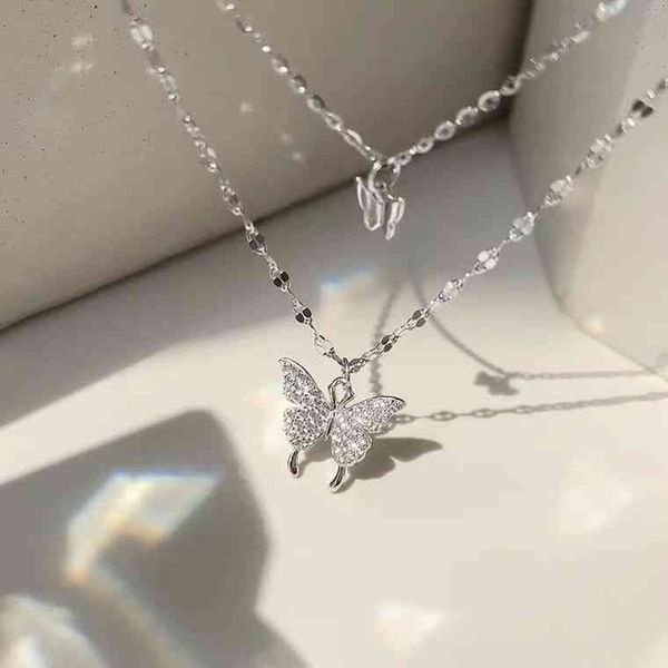 difeng s999 sterling silver double layer butterfly necklace female minority cold wind sterling silver jewelry folding sweater chain autumn, Black
difeng s999 sterling silver double layer butterfly necklace female minority cold wind sterling silver jewelry folding sweater chain autumn, Black