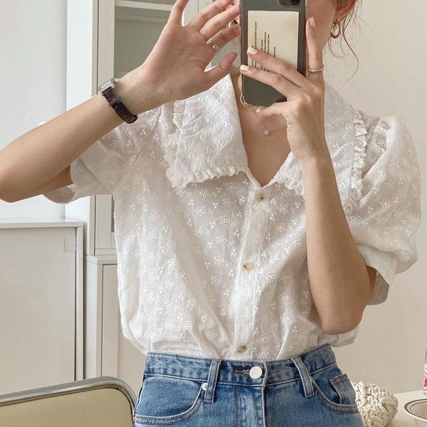 women's blouses & shirts hzirip elegant wild french white v-neck lace blouse high-quality 2021 fashion casual large lapel bubble women
women's blouses & shirts hzirip elegant wild french white v-neck lace blouse high-quality 2021 fashion casual large lapel bubble women