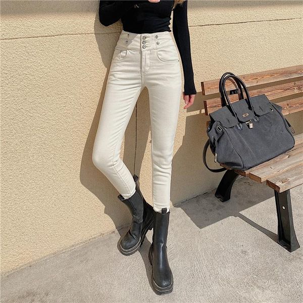 autumn winter warm thick high waist jeans women slim stretch streetwear ladies pencil skinny casual mom mujer women's, Blue
autumn winter warm thick high waist jeans women slim stretch streetwear ladies pencil skinny casual mom mujer women's, Blue