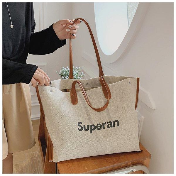 evening bags ladies canvas casual one-shoulder handbag letter printing shopping bag super large capacity
evening bags ladies canvas casual one-shoulder handbag letter printing shopping bag super large capacity