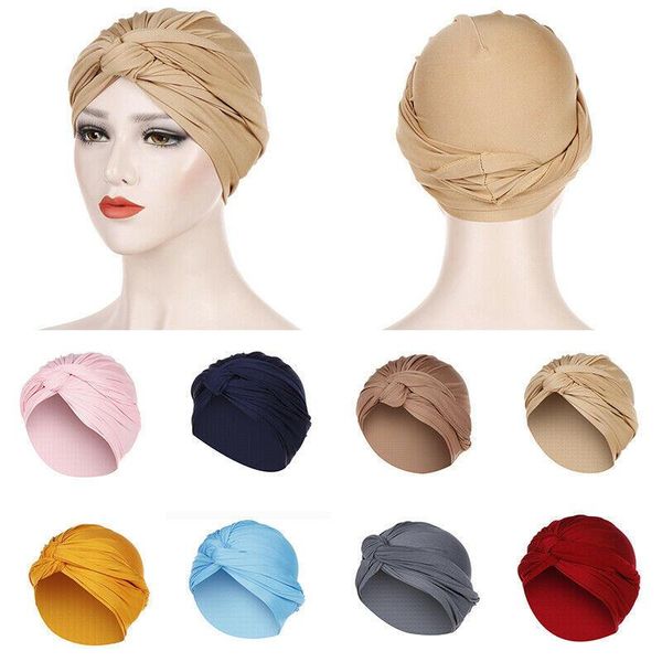 beanie/skull caps womens lightweight muslim cap elastic turban hat comfort solid color chemo hijab head scarf twist wrap covers, Blue;gray
beanie/skull caps womens lightweight muslim cap elastic turban hat comfort solid color chemo hijab head scarf twist wrap covers, Blue;gray
