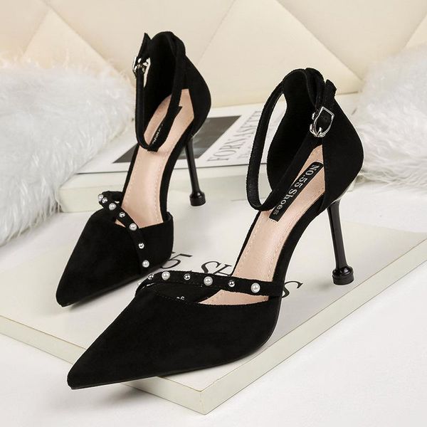 9668-3 high heeled shoes night club show thin line with women's sandals heel temperament, Black
9668-3 high heeled shoes night club show thin line with women's sandals heel temperament, Black