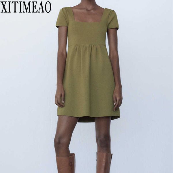 za french jersey dress summer platycodon grandiflorum fairy temperament square neck a-line skirt 210604, Black;gray
za french jersey dress summer platycodon grandiflorum fairy temperament square neck a-line skirt 210604, Black;gray