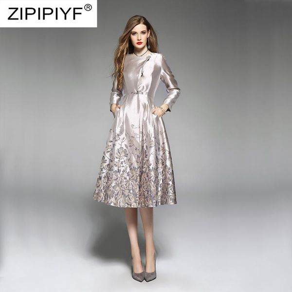 casual dresses national style luxury women floral jacquard long sleeve o neck ball gown vintage dress single breasted chic z347, Black;gray
casual dresses national style luxury women floral jacquard long sleeve o neck ball gown vintage dress single breasted chic z347, Black;gray