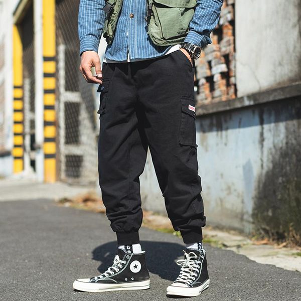 men streetwear harem pants big pockets loose cargo male hip hop joggers fashion trousers track overalls men's, Black
men streetwear harem pants big pockets loose cargo male hip hop joggers fashion trousers track overalls men's, Black