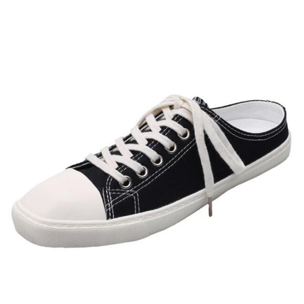 spring woman half slipper canvas shoes flat sneakers women casual comfortable loafer driving low lace up zy124 slippers, Black
spring woman half slipper canvas shoes flat sneakers women casual comfortable loafer driving low lace up zy124 slippers, Black