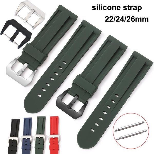watch bands soft silicone band 22mm 24mm 26mm strap women men sports rubber watchbands bracelet with pins, Black;brown
watch bands soft silicone band 22mm 24mm 26mm strap women men sports rubber watchbands bracelet with pins, Black;brown