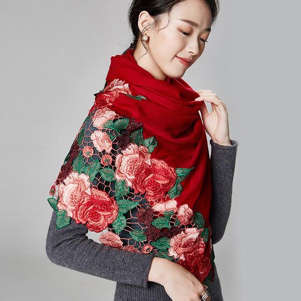 scarves women shawls wraps for ladies floral lace 100% pure wool scarf winter pashmina bride embroidery red wedding poncho hijab stoles, Blue;gray
scarves women shawls wraps for ladies floral lace 100% pure wool scarf winter pashmina bride embroidery red wedding poncho hijab stoles, Blue;gray