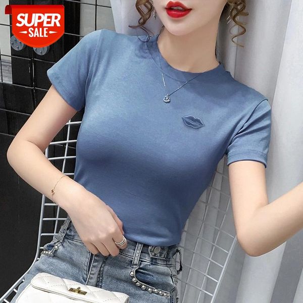 2021 summer solid t-shirt women tee shirt femme o-neck female tee shirt cotton knitted summer clothes for women's #y94y, White
2021 summer solid t-shirt women tee shirt femme o-neck female tee shirt cotton knitted summer clothes for women's #y94y, White